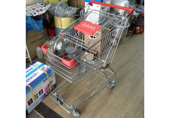 xe đẩy siêu thị 2 tầng