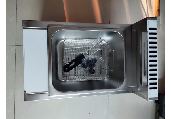 Bếp chiên dùng ga 8L, bếp chiên dầu ga đơn